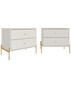 MANHATTAN COMFORT MANHATTAN COMFORT SET OF 2 JASPER NIGHTSTANDS