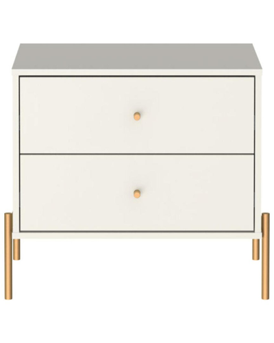 Manhattan Comfort Jasper Nightstand In White