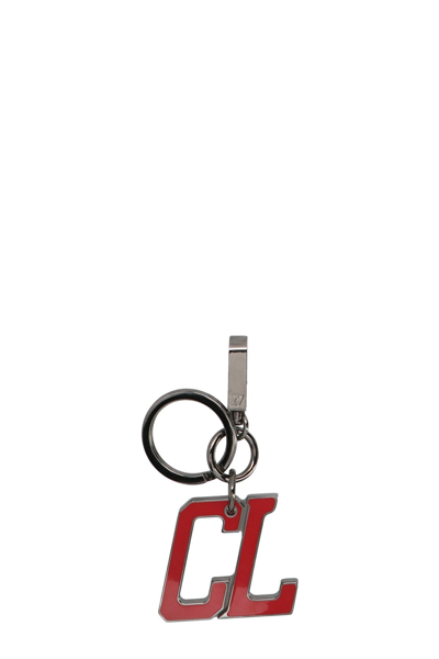 Christian Louboutin Men 'happy Rui' Keyring In Red