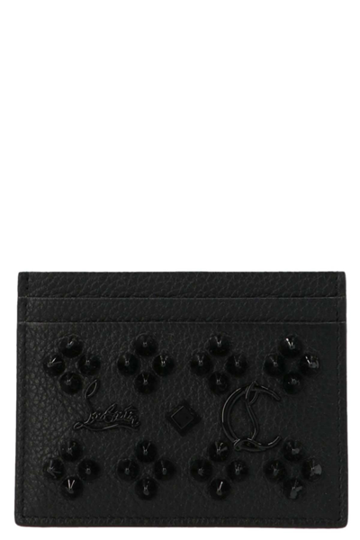Christian Louboutin Women 'kios' Card Holder In Black