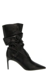 René Caovilla Crystal Nappa Ankle Boots In Black