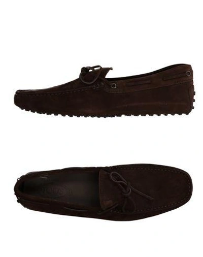 TOD'S TOD'S MAN LOAFERS DARK BROWN SIZE 7 LEATHER,11228565II 3