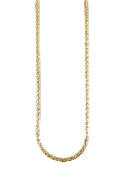 Argento Vivo Sterling Silver Diamond Cut Chain Necklace In Gold