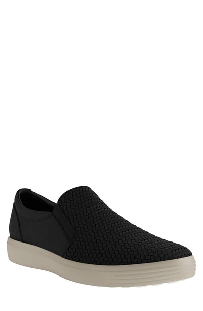 Ecco Soft 7 Slip-on Sneaker In Black