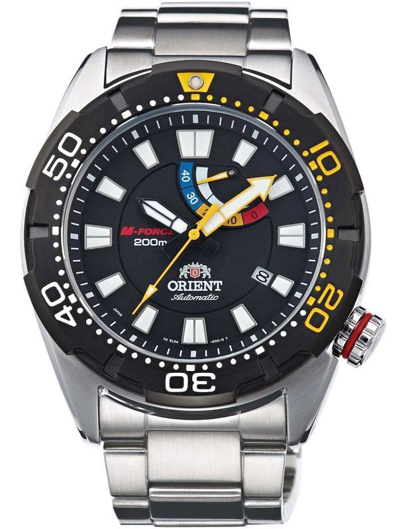 Pre-owned Orient M-force Automatic Power Reserve Diver's 200m Sel0a001b