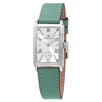 Pre-owned Hamilton American Classic Ardmore Silver Dial Ladies Watch H11221014