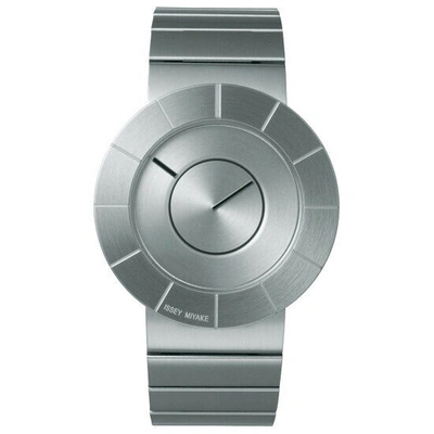 Pre-owned Issey Miyake To Tio Yoshioka Tokujin Design Ny0n001 Silver Men Watch In Box