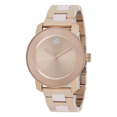 Pre-owned Movado 3600799 Women's Bold Pink Dial Quartz Watch