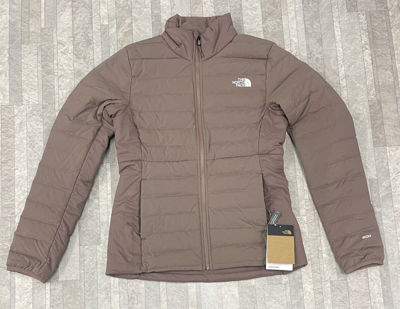 Pre-owned The North Face Belleview Stretch Down Jacket In Deep Taupe Size: Small In Brown