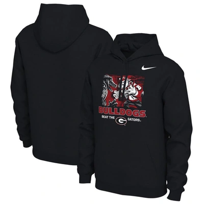 Nike Georgia  Men's College Hoodie In Black