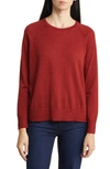 EILEEN FISHER RAGLAN SLEEVE MERINO WOOL PULLOVER