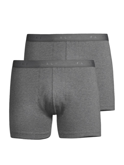 Falke Men's Boxer Brief 2-pack In Dark Grey Heather