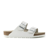 Birkenstock White Leather Arizona Two-strap Sandals In White