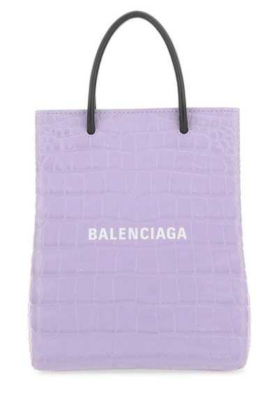 Balenciaga Woman Lilac Leather Handbag In Purple