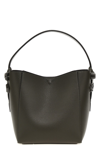 Christian Louboutin Women's Mini Cabachic Leather Bucket Bag In Gray