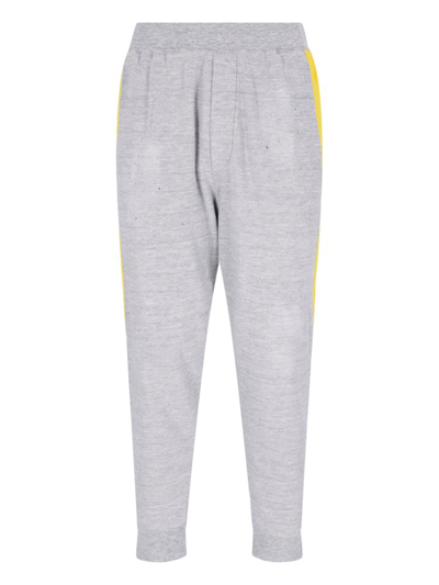 Dsquared2 Elastic Waistband Sweatpants In Grey