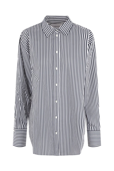 Frame Striped Buttoned Shirt In Multi