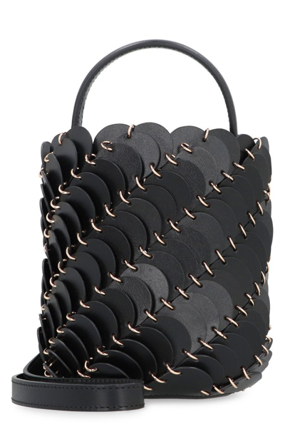 Paco Rabanne Bucket Mini Shoulder Bag In Black