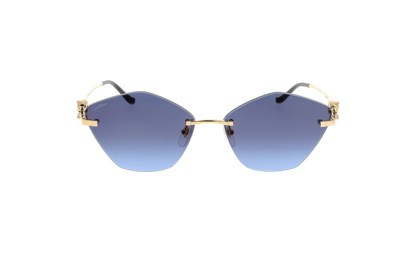 Cartier Geometric Frame Sunglasses In Multi
