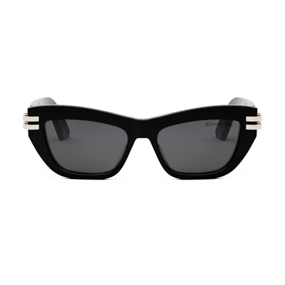 Dior Eyewear Butterfly Frame Sunglasses In Black