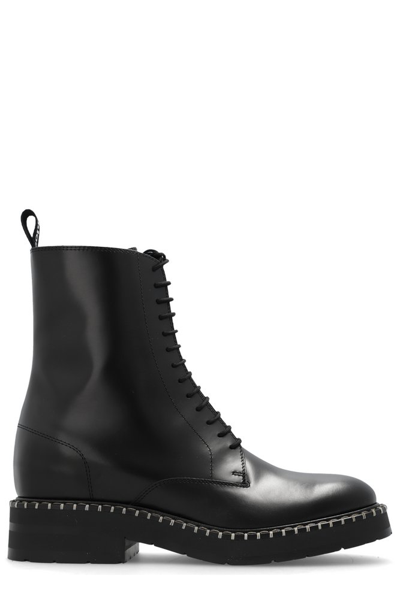 Chloé Noua Leather Ankle Boot In Black