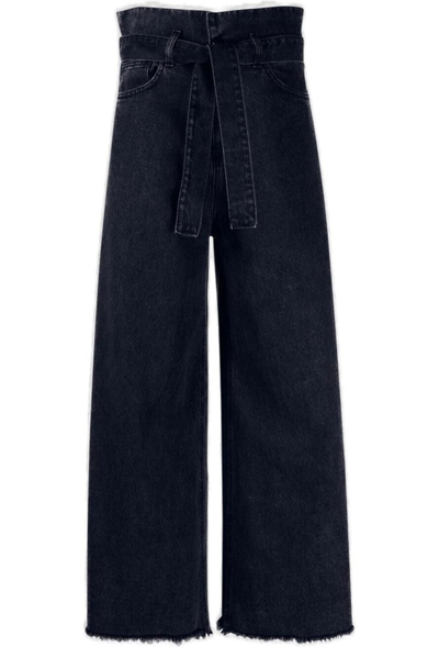 Société Anonyme Gherissa Belted Wide-leg Jeans In Blue