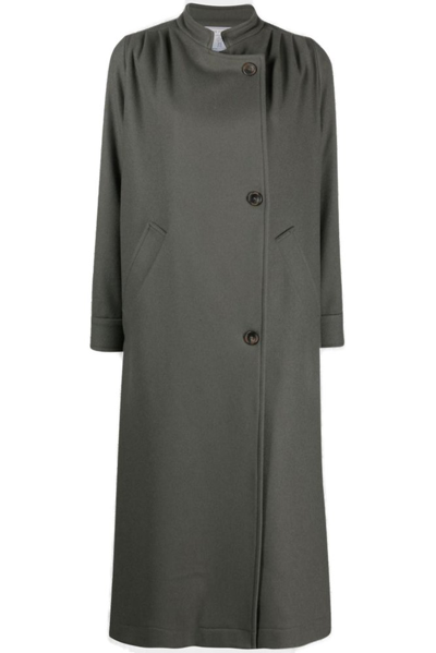 Société Anonyme Shirley Wool-blend Trench Coat In Grey