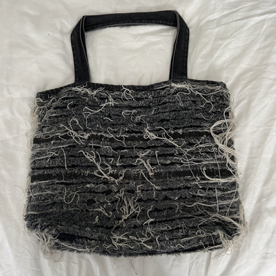 Pre-owned 1017 Alyx 9sm X Alyx Blackmeans Distressed Tote Bag