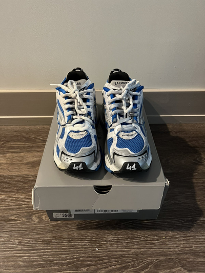 Pre-owned Balenciaga Mens Runner Shoes In Blue