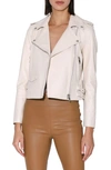 Walter Baker Liz Leather Jacket In Oyster