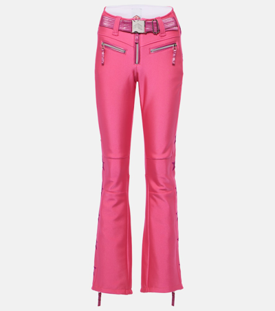 Jet Set Tiby Star-appliqué Flared Ski Pants In Pink