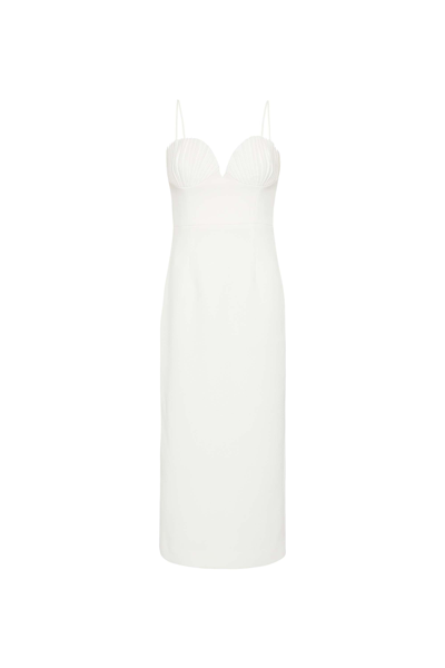 Rebecca Vallance Cora Midi Dress In Ivory