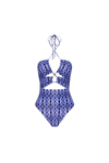 Rebecca Vallance Shiloh Ikat-print One-piece