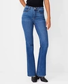 Ann Taylor Tall Mid Rise Boot Jeans In Bright Mid Indigo Wash In Bright Mid Indigo Wash