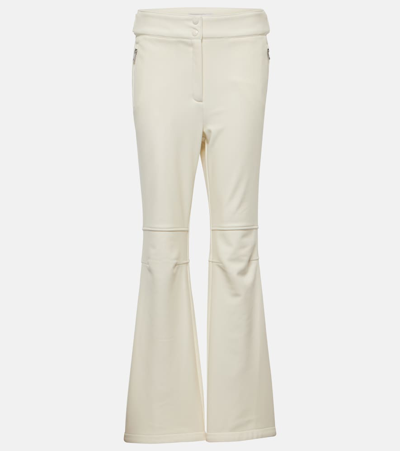 Yves Salomon Softshell Ski Trousers In White