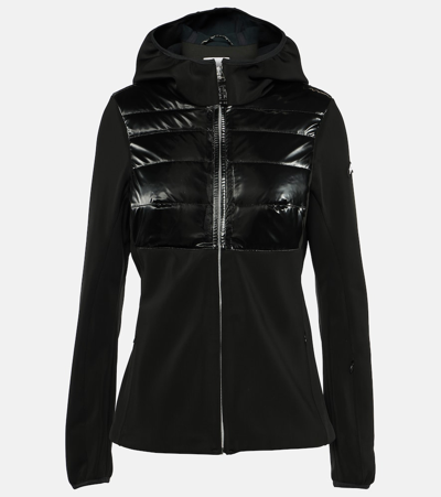 Jet Set Sundance Glam Padded Ski Jacket In Black