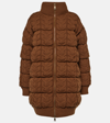 Max Mara Women Wool And Cashmere Down Jacket In Brown