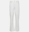 Agolde 90s Crop Mid Rise Loose Straight Jean In Element In White