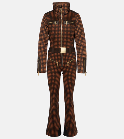 Goldbergh Starstruck Printed Ski Suit In Brown