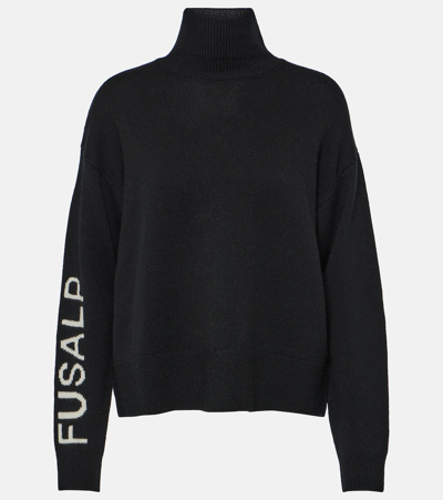 Fusalp Wool And Cashmere Turtleneck Sweater In Black