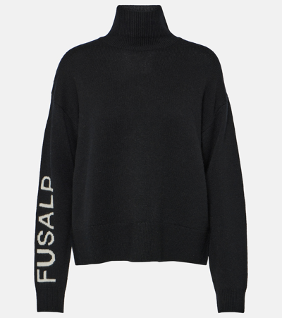 Fusalp Wool And Cashmere Turtleneck Jumper In Black