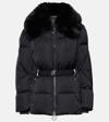 Fusalp Fur-trim Vela Puffer Jacket In Black