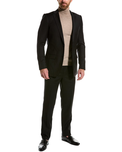Zanetti Porto Wool-blend Suit In Black