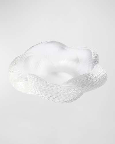 Lalique Crystal Serpent Bowl In Clear