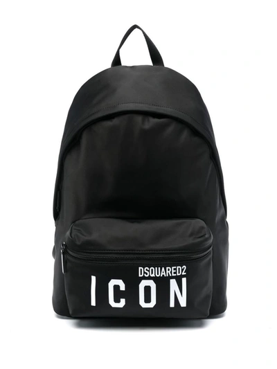 Dsquared2 Icon Backpack In Black