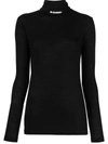 JIL SANDER JIL SANDER FUNNEL-NECK TOP