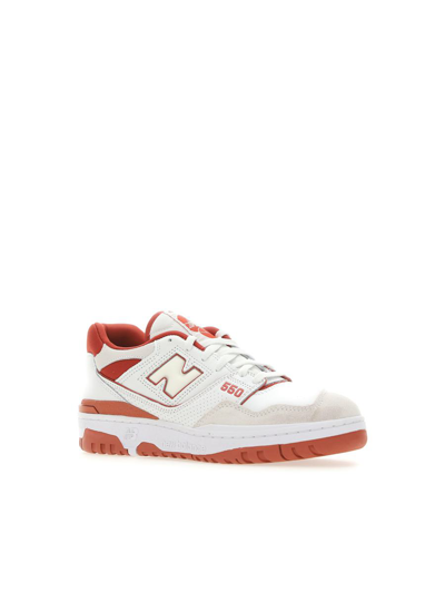 New Balance Sneakers In White Red