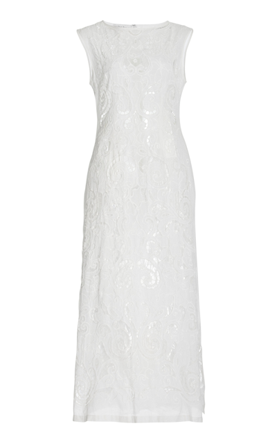 All That Remains Maya Cotton Maxi Dress In White