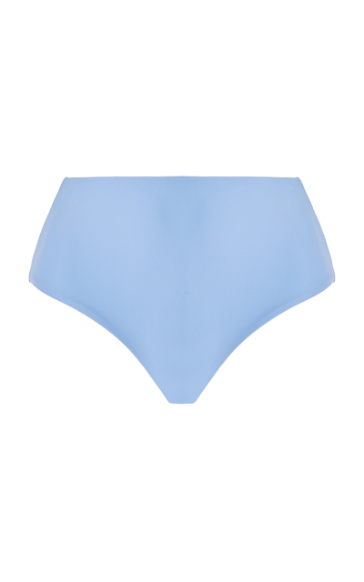 Jade Swim Bound High-waisted Bikini Bottom In Blue