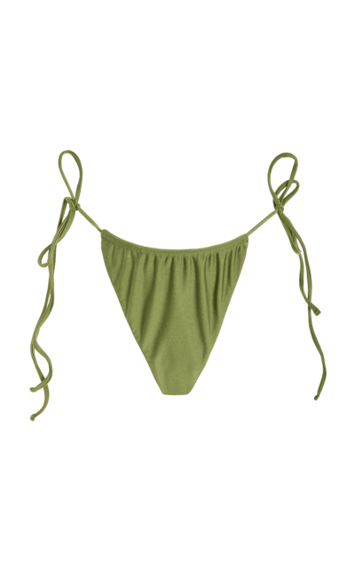 Jade Swim Lana Cheeky Bikini Bottom In Green
